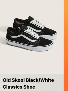 Vans Black and White Old Skool Sneakers